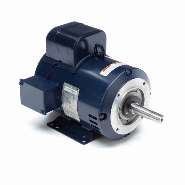 Close-Coupled Pump Motor, 5 HP, 1 phase, 3600 RPM, 230 V, 184JM Frame, ODP
